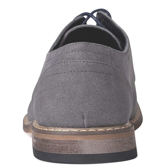 Men's Suede Oxford Dress Shoes Lace Up - Picture 3 of 6